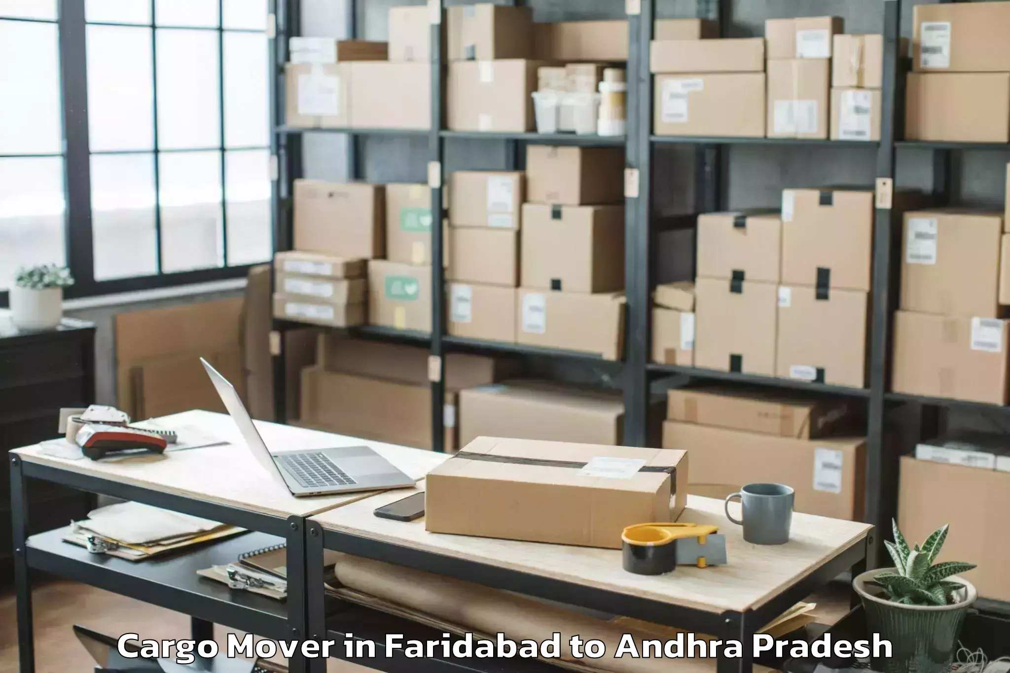 Affordable Faridabad to Nambulipulikunta Cargo Mover